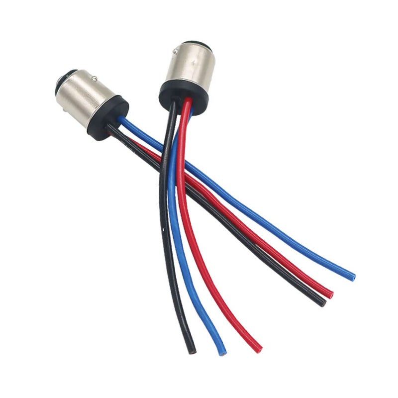 YSY 4Pcs Details about BA15S 1156 BAY15D 1157 Male Adapter connector socket Wiring Harness For Tail Lamp Headlight Signal Retrofit (1157) - Image 5